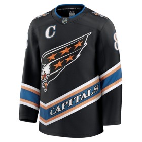 Dresovi Washington Capitals 2024-25 Fanatics Premium Alexander Ovechkin Treći Crno - Muške